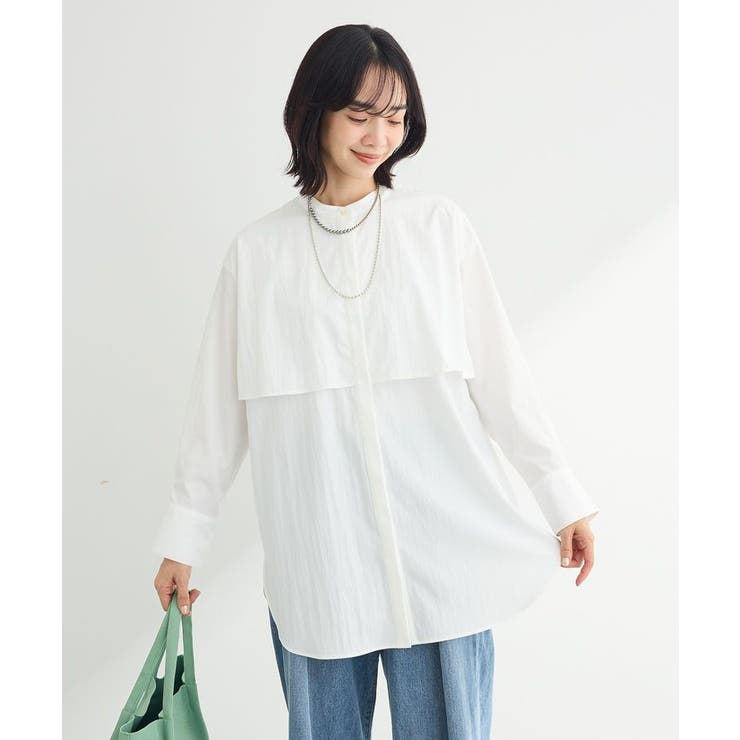 イージーケア比翼フライヨークチュニック | Green Parks  | 詳細画像18 