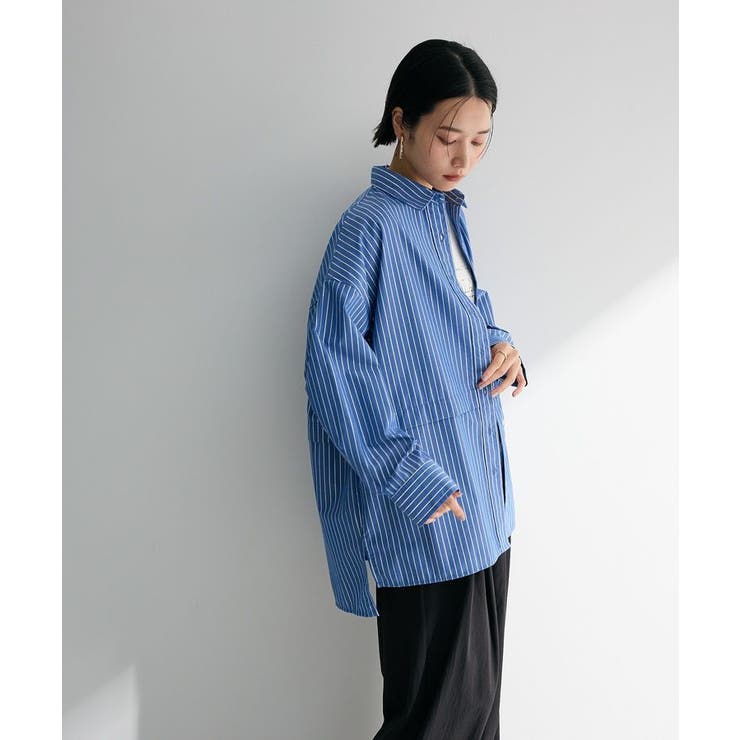 ラメストライプタックシャツチュニック | Green Parks  | 詳細画像13 