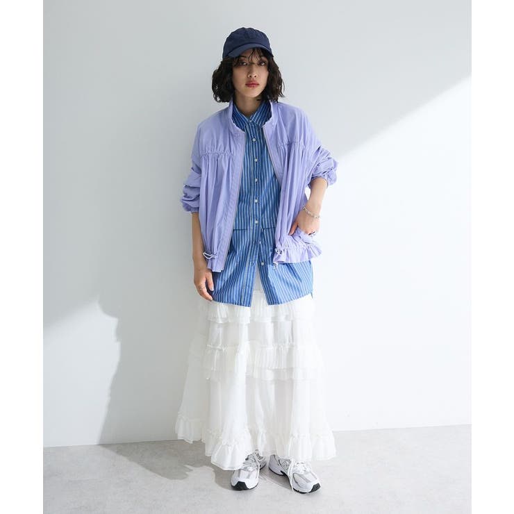 ラメストライプタックシャツチュニック | Green Parks  | 詳細画像14 