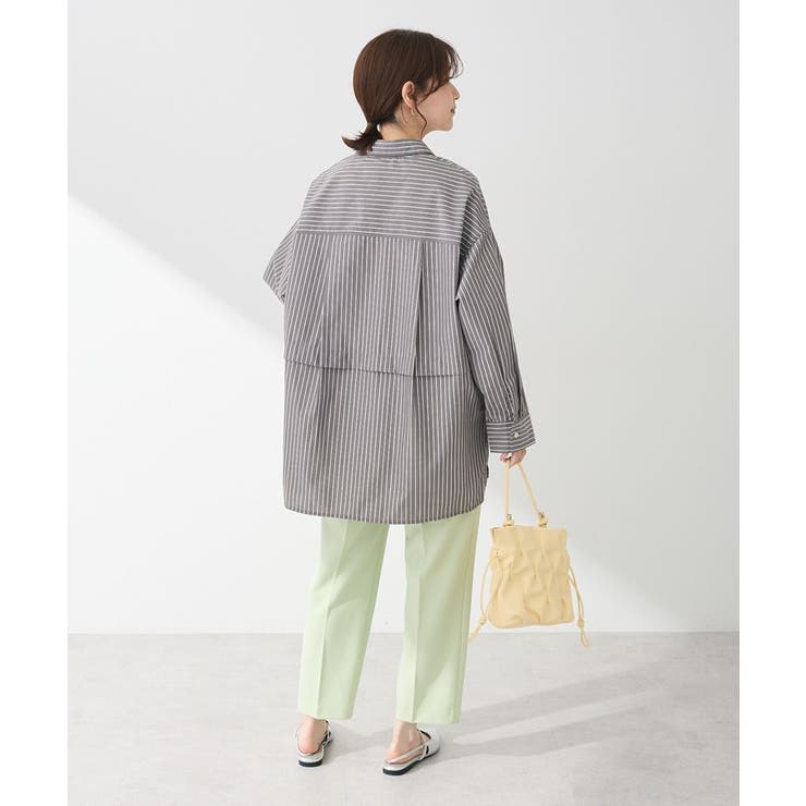 ラメストライプタックシャツチュニック | Green Parks  | 詳細画像20 