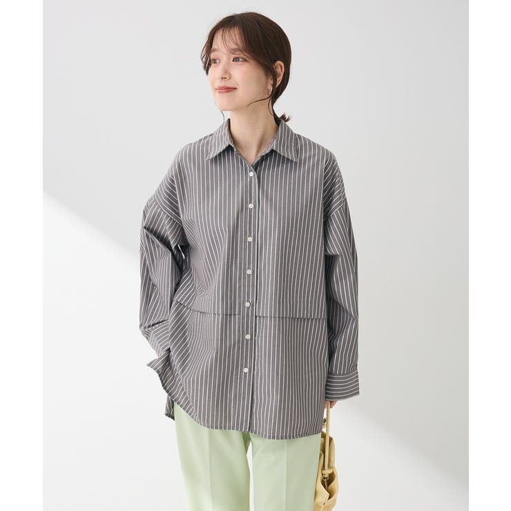 ラメストライプタックシャツチュニック | Green Parks  | 詳細画像21 