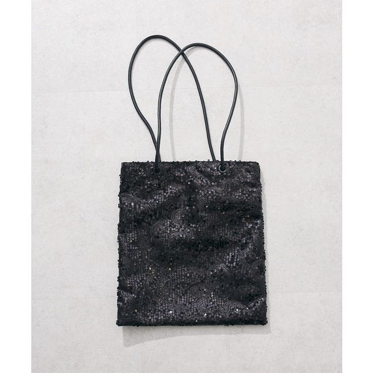 andmikka.スパンコールA4トートバッグ[品番：GRPW0048249]｜Green