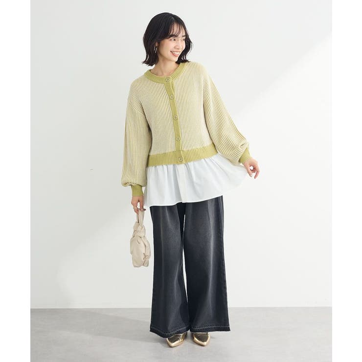 配色リブドッキングチュニック｜ファッション通販のSTRIPE CLUB