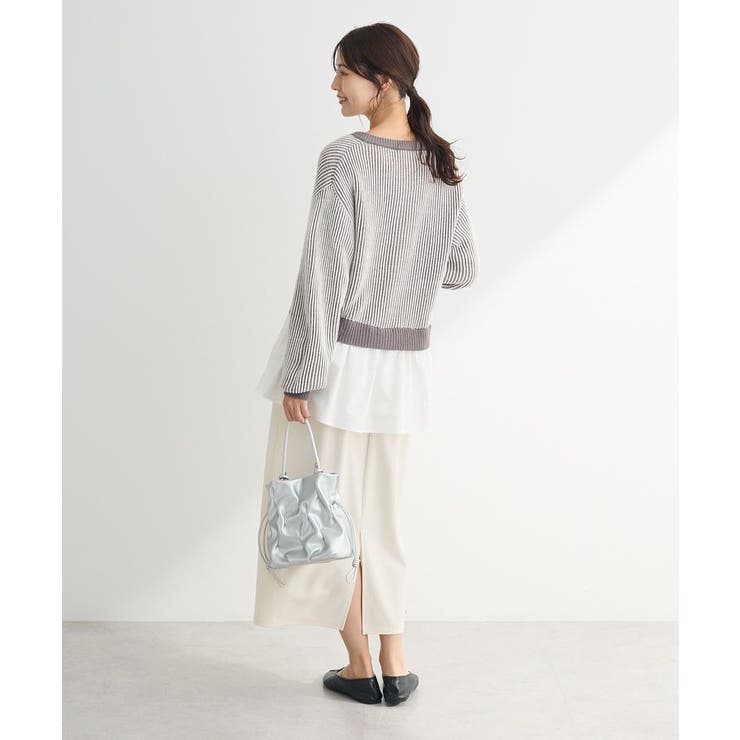 配色リブドッキングチュニック | Green Parks  | 詳細画像18 