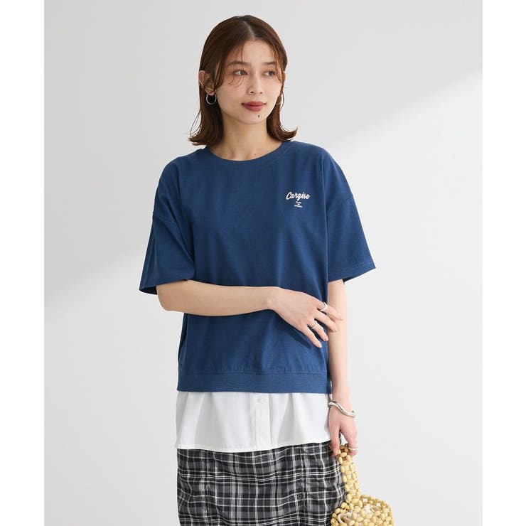 さがら刺繍Tシャツ[品番：GRPW0049073]｜Green Parks （グリーン