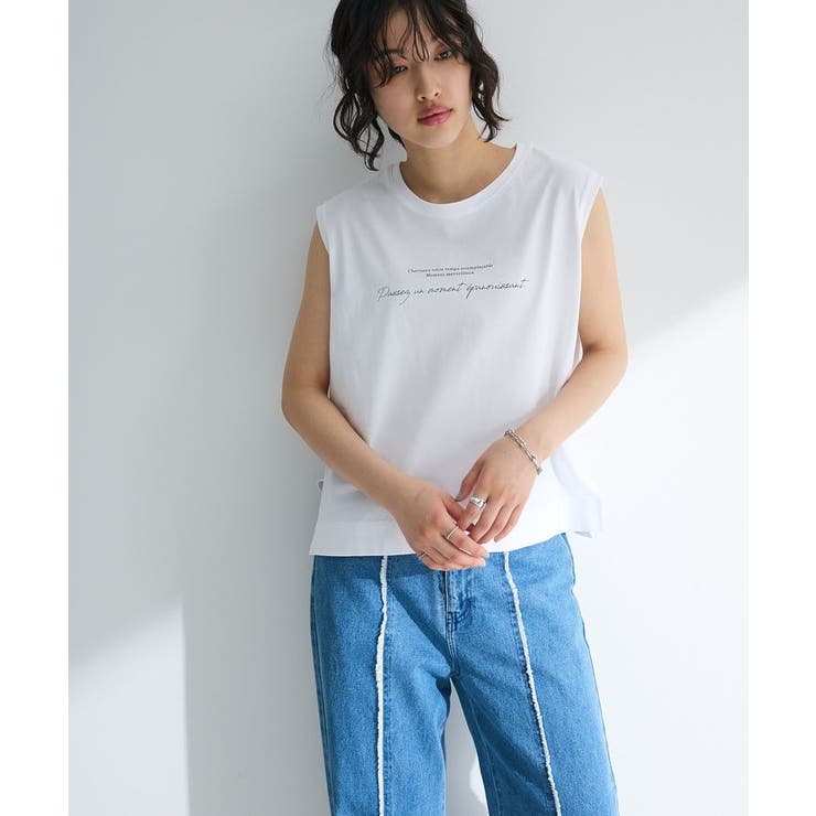 ノースリーブ筆記体ロゴプルオーバー | Green Parks  | 詳細画像4 