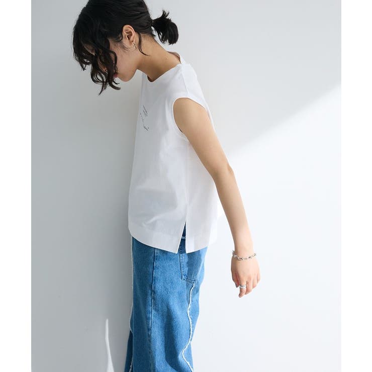 ノースリーブ筆記体ロゴプルオーバー | Green Parks  | 詳細画像5 