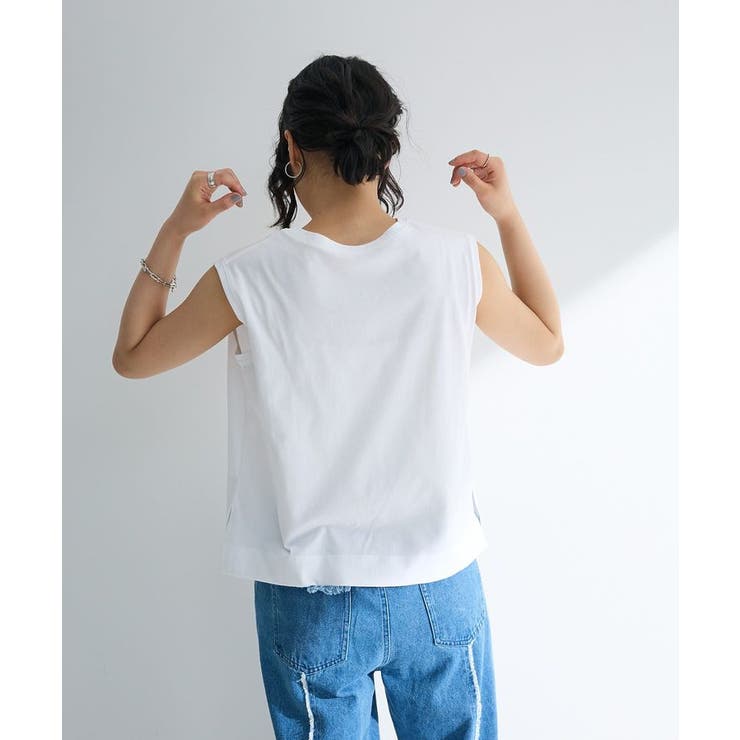 ノースリーブ筆記体ロゴプルオーバー | Green Parks  | 詳細画像6 