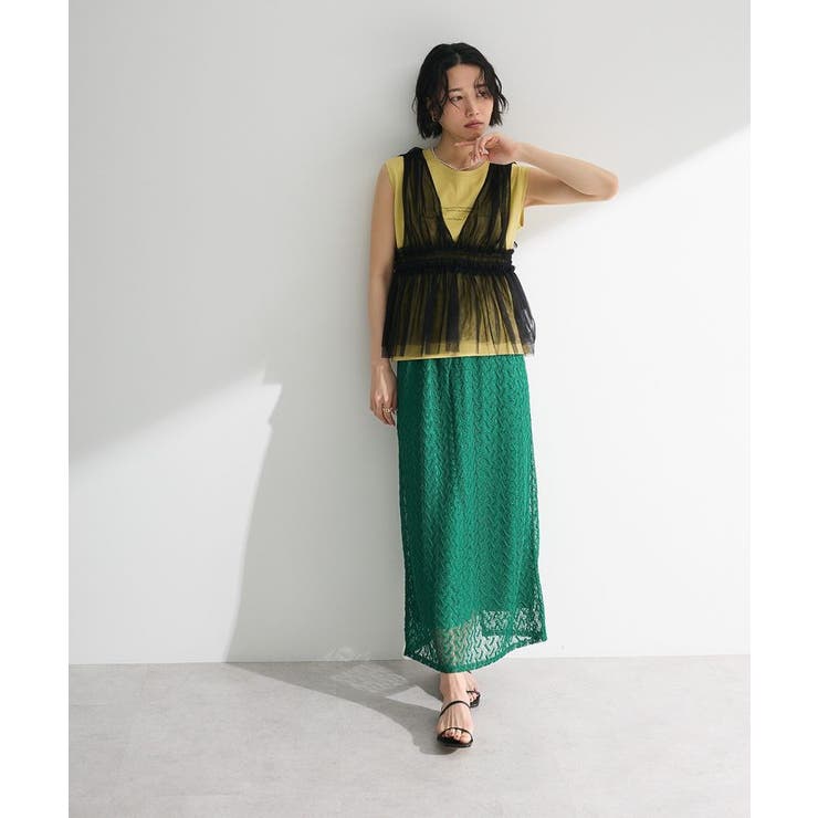 ノースリーブ筆記体ロゴプルオーバー | Green Parks  | 詳細画像12 