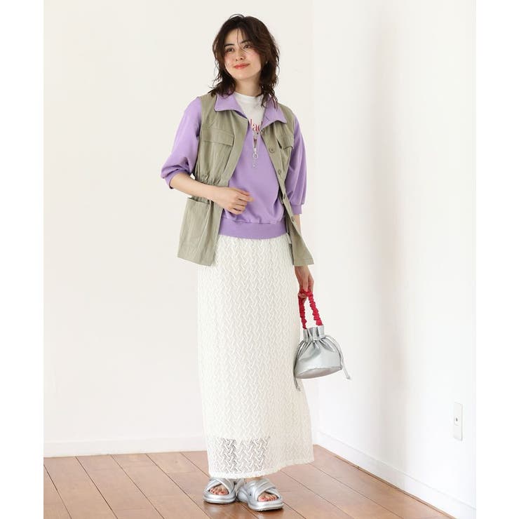 ニットレースIラインスカート｜ファッション通販のSTRIPE CLUB