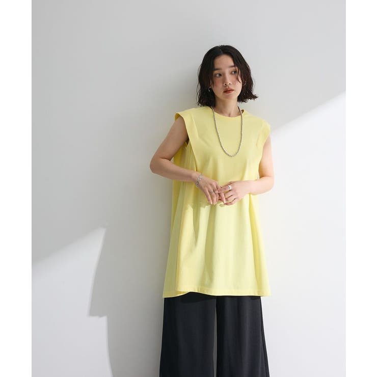 配色ステッチノースリーブチュニック | Green Parks  | 詳細画像5 