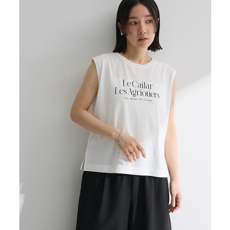 ノースリーブフェミニンロゴプルオーバー | Green Parks  | 詳細画像1 