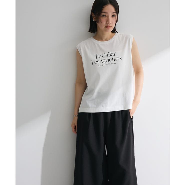 ノースリーブフェミニンロゴプルオーバー | Green Parks  | 詳細画像5 