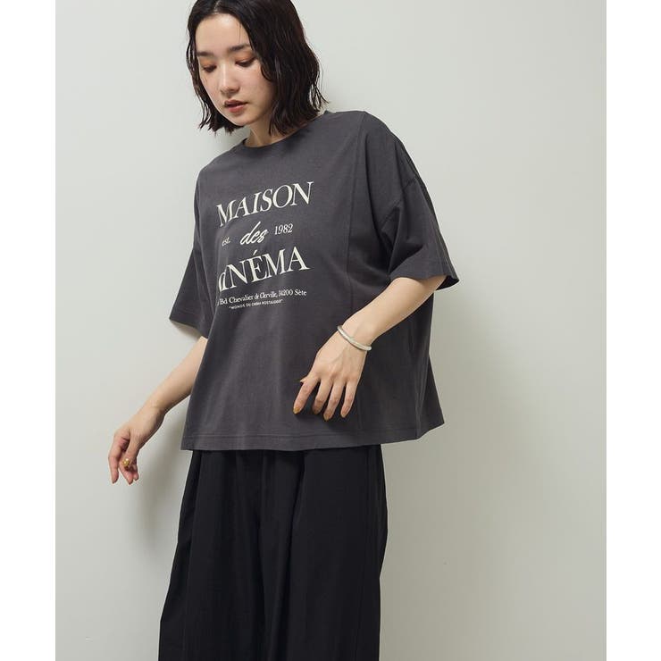 チャコールグレー | アソートロゴ切替Tシャツ | Green Parks 