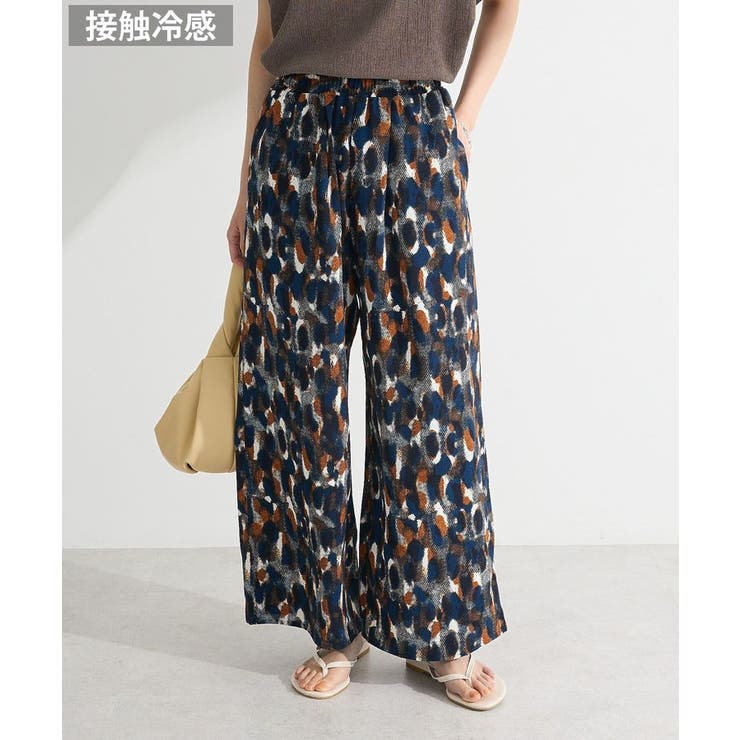 ブラウン | 柄イージーパンツⅣ(ワイド) | Green Parks 