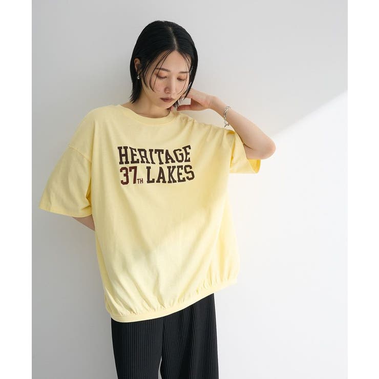 カレッジロゴ刺繍5分袖チュニック | Green Parks  | 詳細画像6 