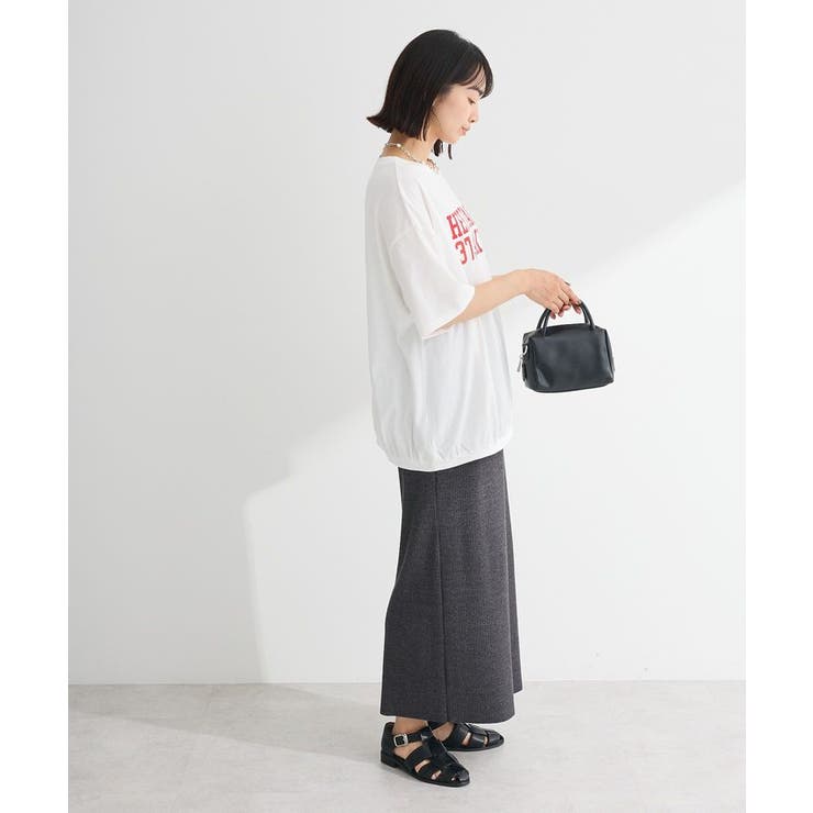 カレッジロゴ刺繍5分袖チュニック | Green Parks  | 詳細画像13 