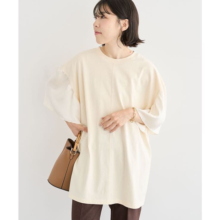 袖サテンドッキングチュニック | Green Parks  | 詳細画像14 