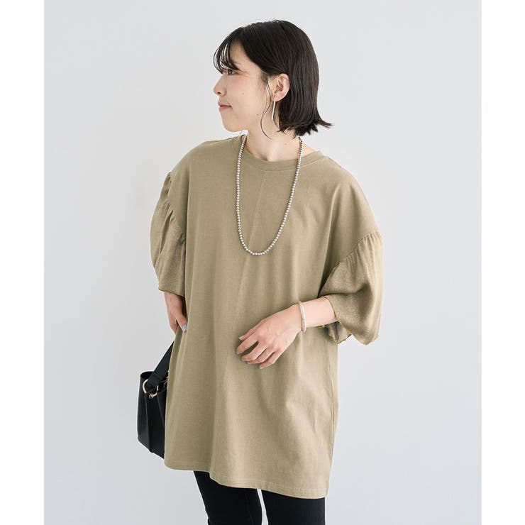 袖サテンドッキングチュニック | Green Parks  | 詳細画像18 