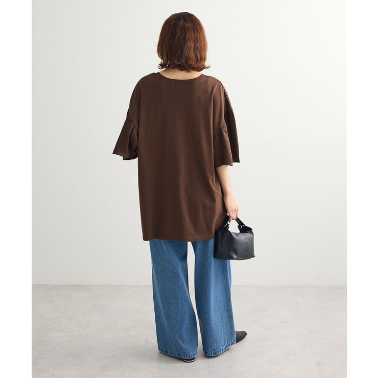 袖サテンドッキングチュニック | Green Parks  | 詳細画像4 