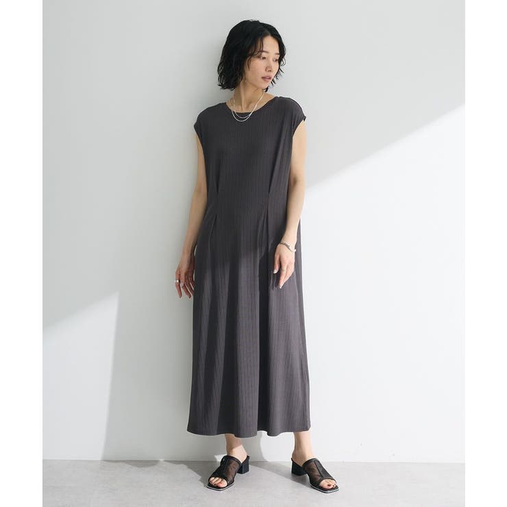 韓国系 ウエストタックワンピース2カラー【b76】 前後2WAYウエストタックワンピース[品番：GRPW0049641]｜Green