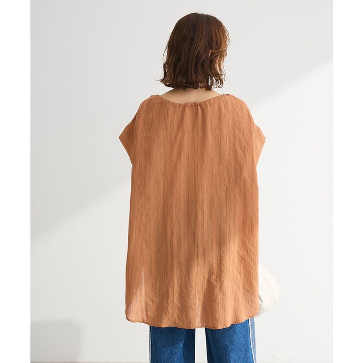 ドロストネックフレンチスリーブブラウス | Green Parks  | 詳細画像7 