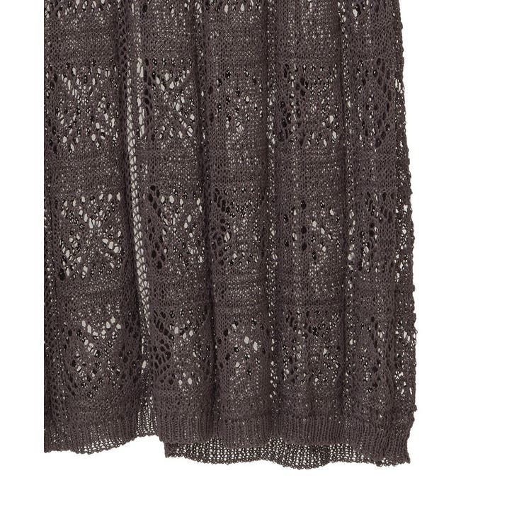 透かし柄ニットレースIラインスカート | Green Parks  | 詳細画像14 