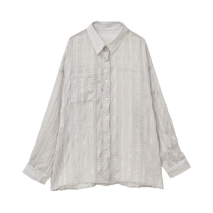 シアーワッシャーロングスリーブシャツ | Green Parks  | 詳細画像34 