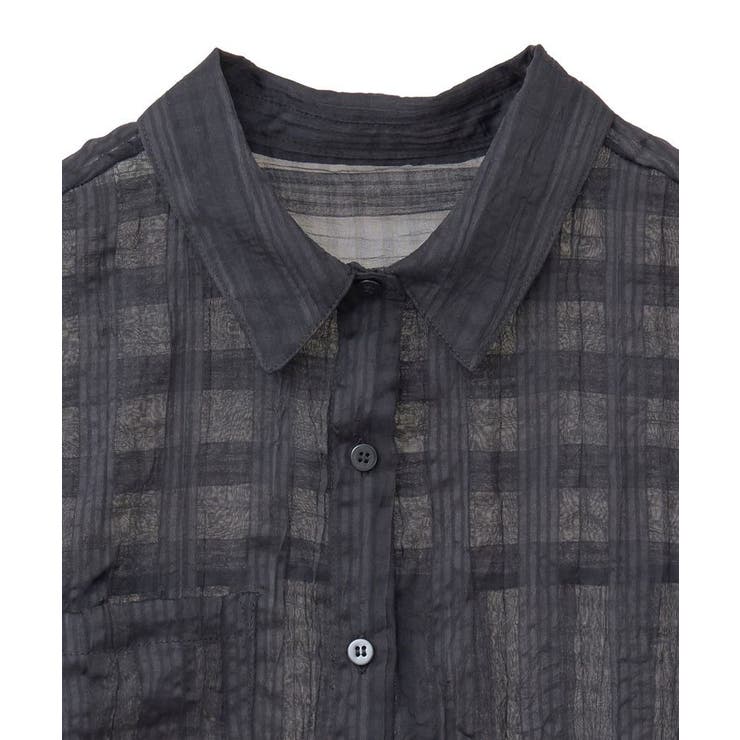 シアーワッシャーロングスリーブシャツ | Green Parks  | 詳細画像27 