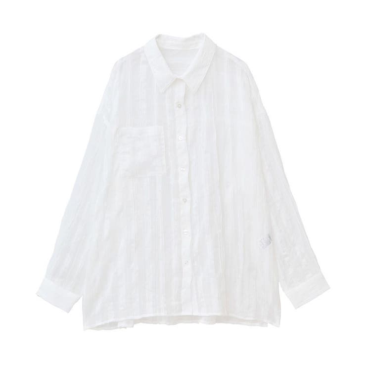 シアーワッシャーロングスリーブシャツ | Green Parks  | 詳細画像33 