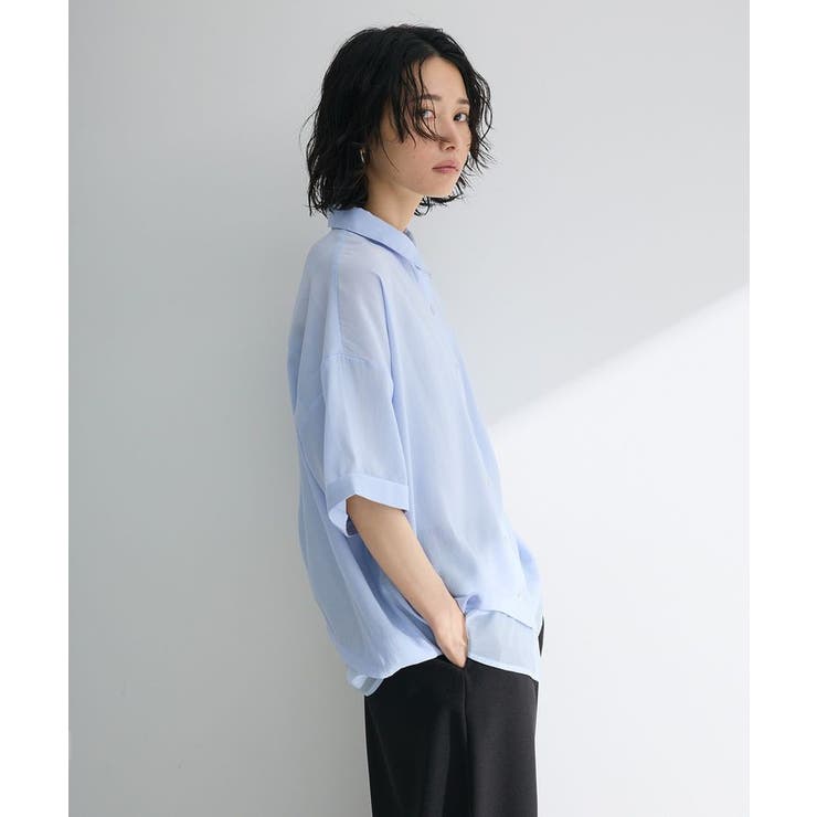 裾レイヤードショートスリーブシャツⅡ | Green Parks  | 詳細画像17 