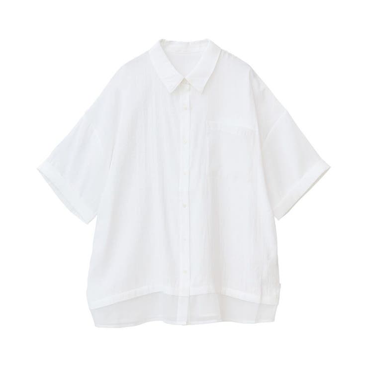 裾レイヤードショートスリーブシャツⅡ | Green Parks  | 詳細画像35 