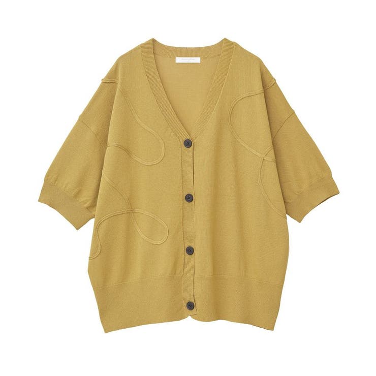 刺繍コードVネックカーディガン | Green Parks  | 詳細画像37 