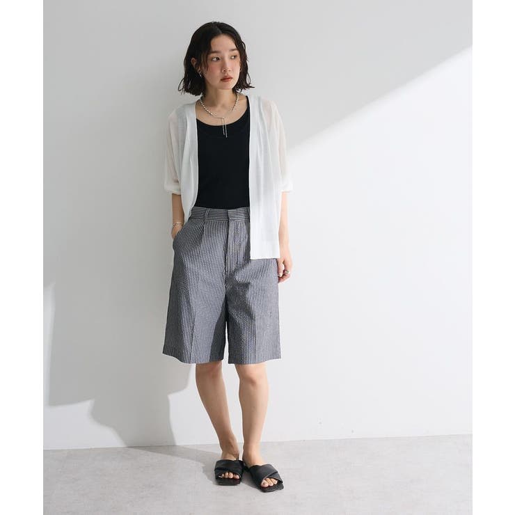 接触冷感七分袖カーディガン | Green Parks  | 詳細画像2 