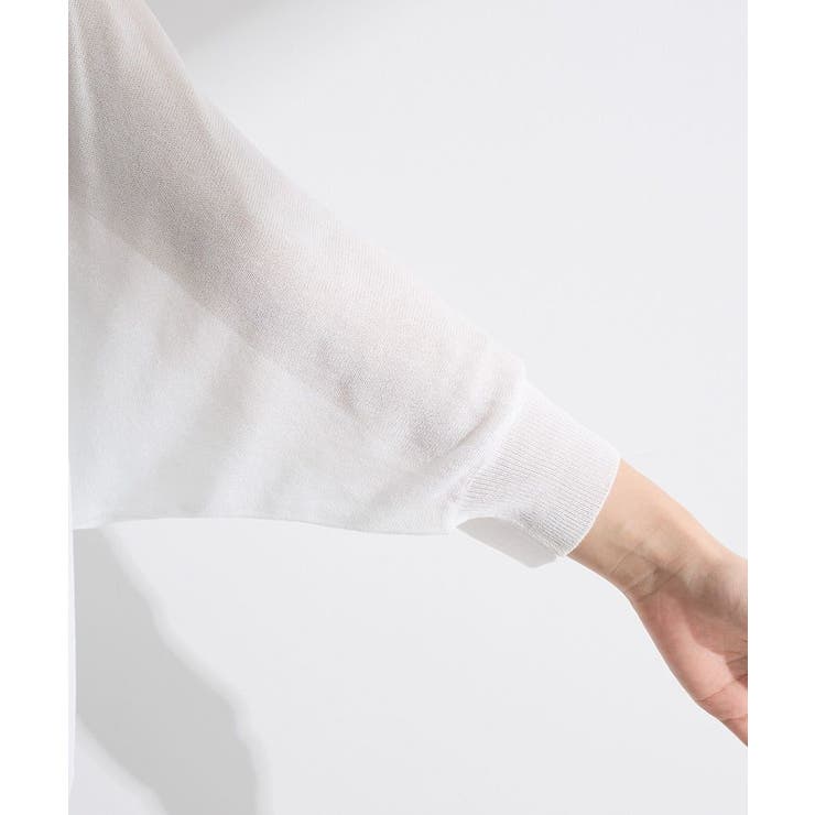 接触冷感七分袖カーディガン | Green Parks  | 詳細画像9 