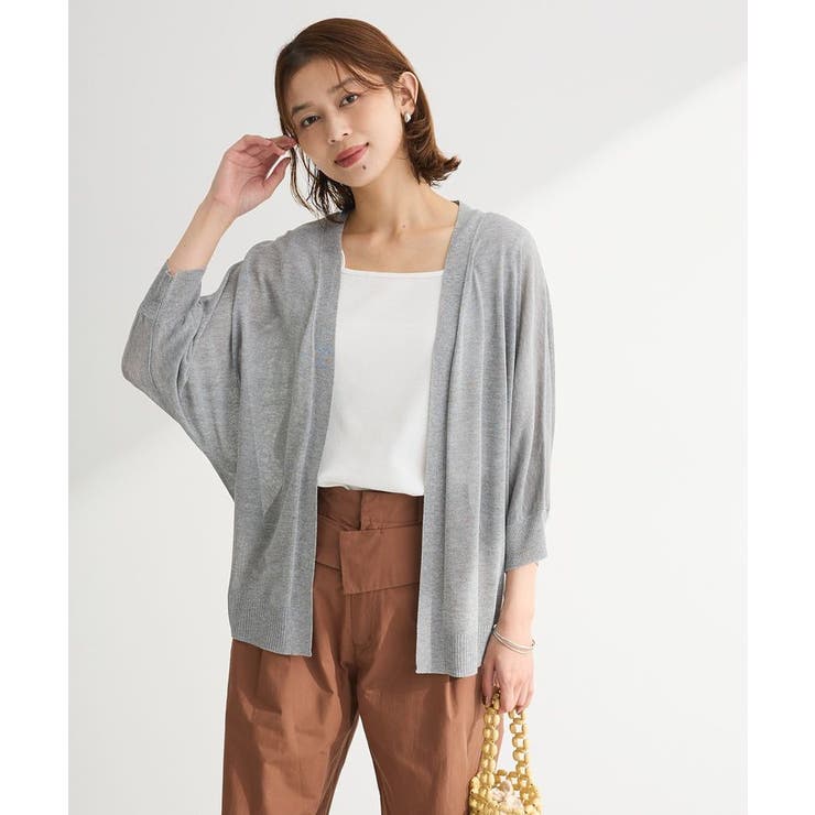 接触冷感七分袖カーディガン | Green Parks  | 詳細画像14 