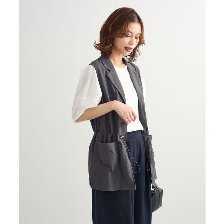 gafh ストリート系 ナイロンベスト 緑・黒・灰色 black-label-fw24-14410763-s-