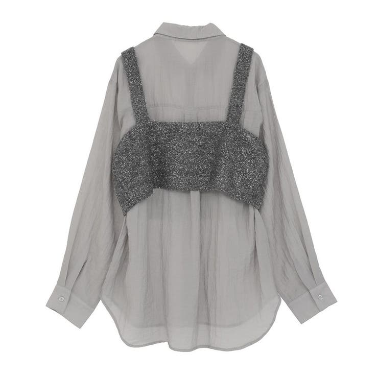 SET2点ラメシャギービスチェ+シャツ | Green Parks  | 詳細画像28 