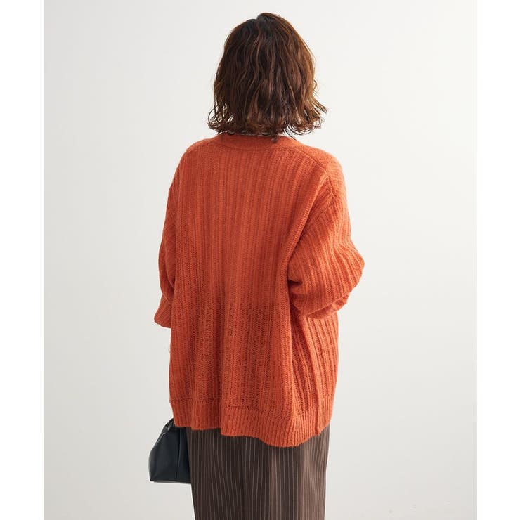 シアーニットVネックカーディガン | Green Parks  | 詳細画像33 