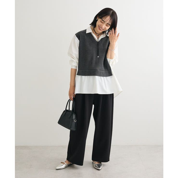 カットモールドッキングシャツチュニック | Green Parks  | 詳細画像18 