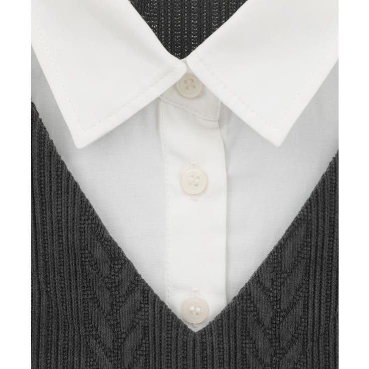 カットモールドッキングシャツチュニック | Green Parks  | 詳細画像28 