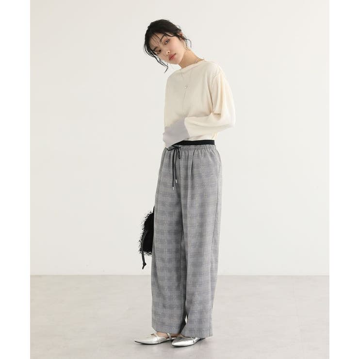 ウエストレイヤードワイドパンツ | Green Parks  | 詳細画像5 