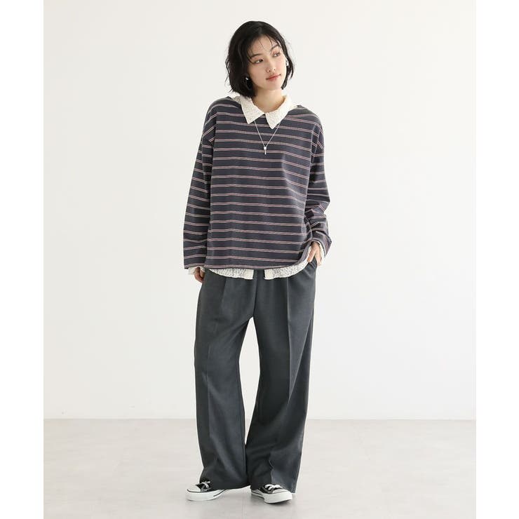 ウエストレイヤードワイドパンツ | Green Parks  | 詳細画像13 