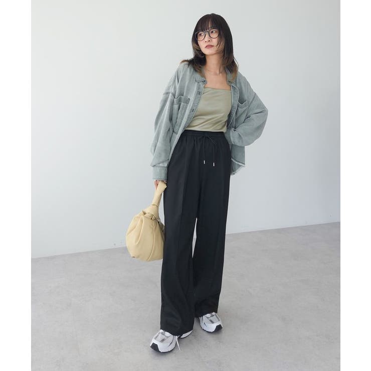 ウエストレイヤードワイドパンツ | Green Parks  | 詳細画像15 