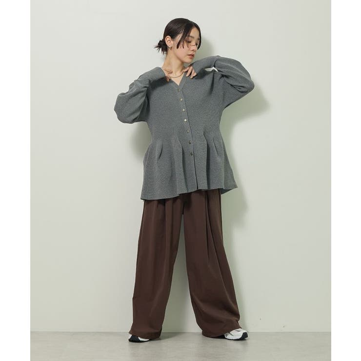 金釦ペプラムニットカーディガン | Green Parks  | 詳細画像12 