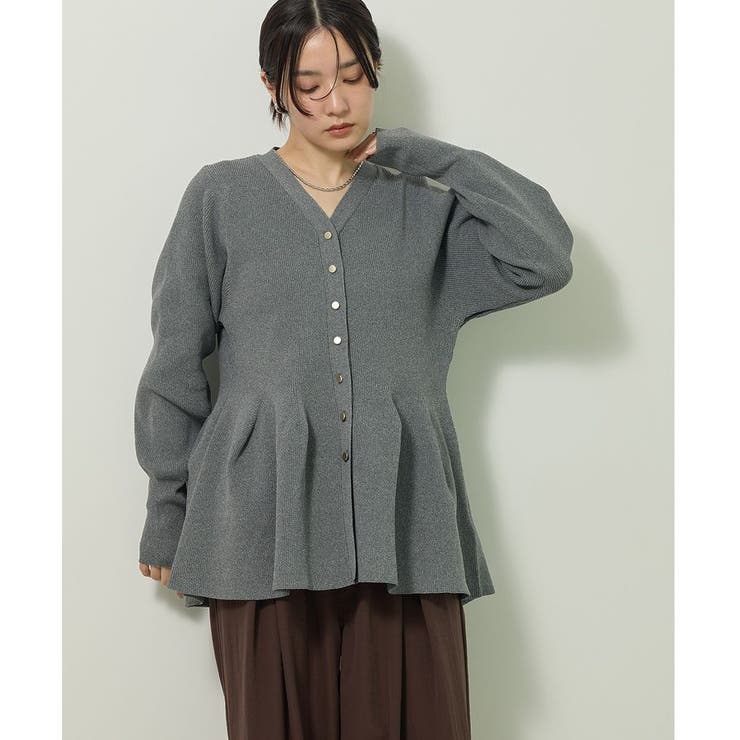 金釦ペプラムニットカーディガン | Green Parks  | 詳細画像15 