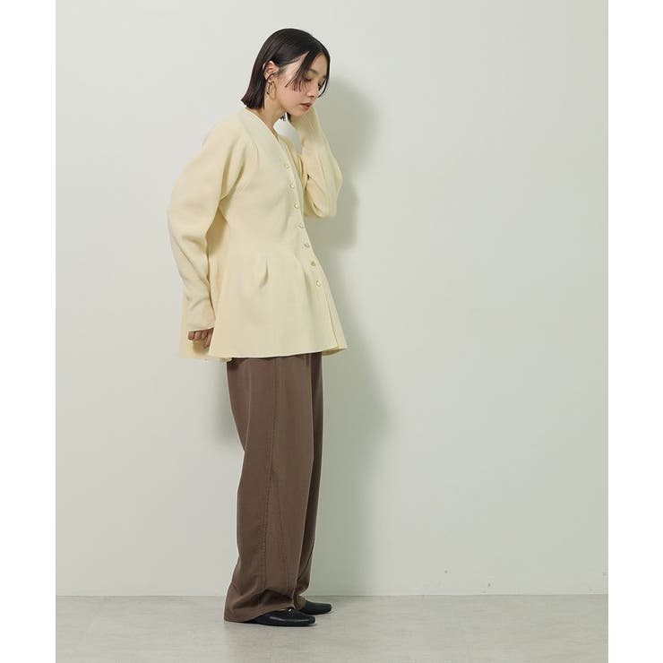 金釦ペプラムニットカーディガン | Green Parks  | 詳細画像3 