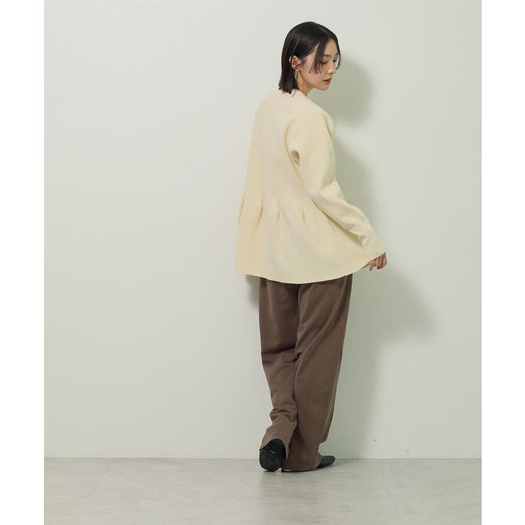 金釦ペプラムニットカーディガン | Green Parks  | 詳細画像4 