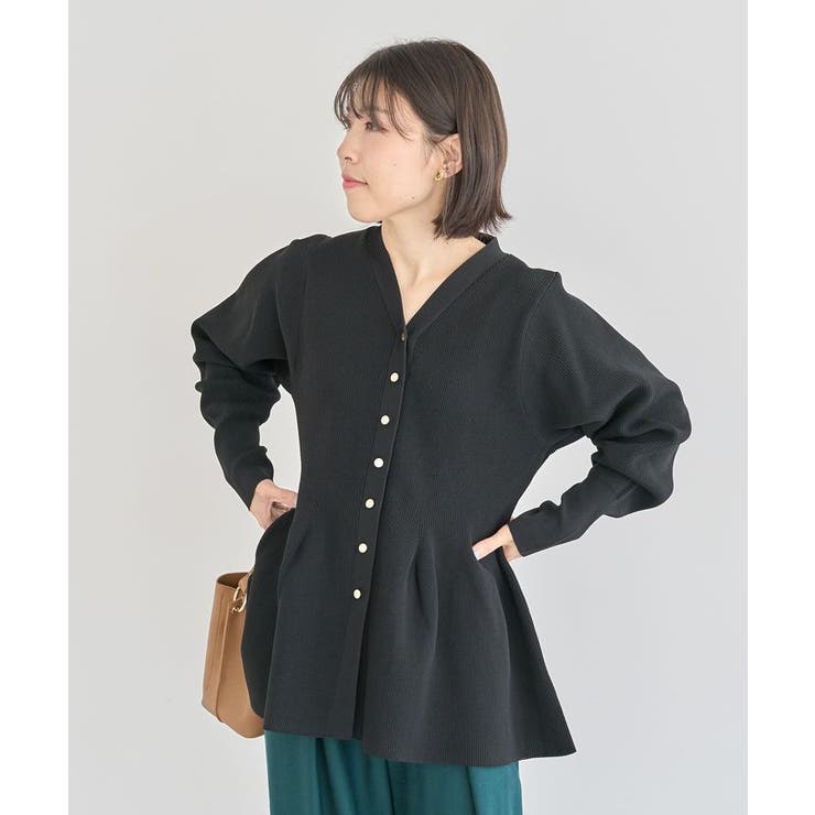 金釦ペプラムニットカーディガン | Green Parks  | 詳細画像19 