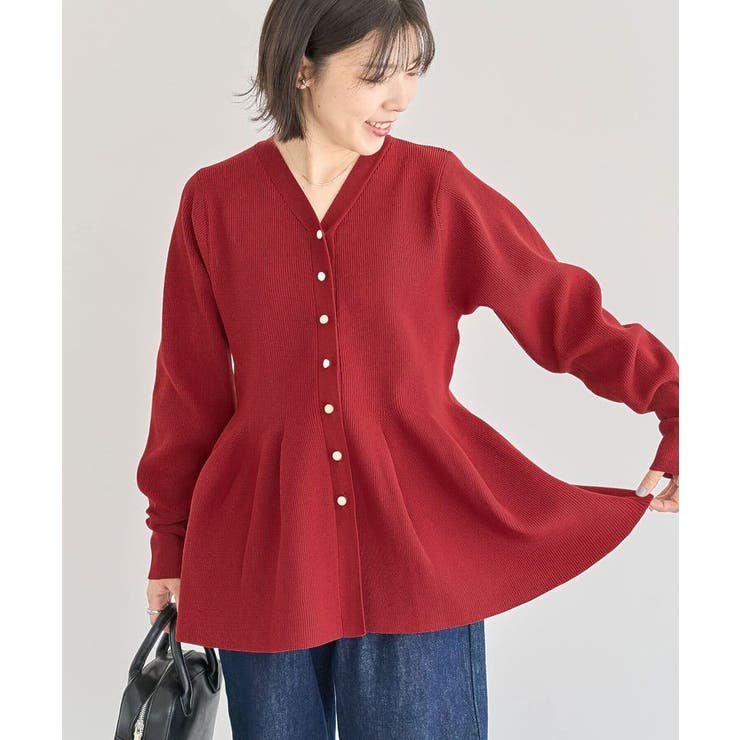 金釦ペプラムニットカーディガン | Green Parks  | 詳細画像23 